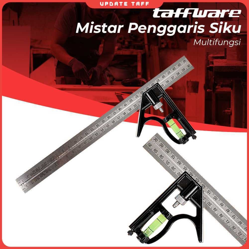 

Taffware Mistar Penggaris Siku Adjustable Angle Ruler Waterpass 305mm - ZEAST