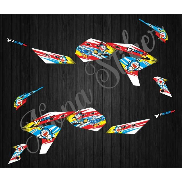 STRIPING STIKER DECAL NEW VIXION LAIGHTNING NVL DORAEMON