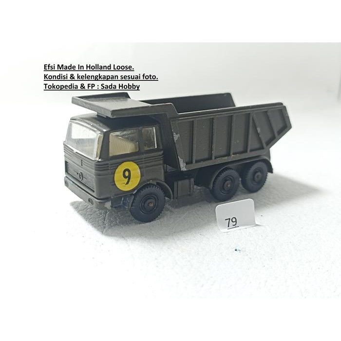 IP3... Vintage EFSI Mercedes Dump Truck Military Holland Unit Only 2ND