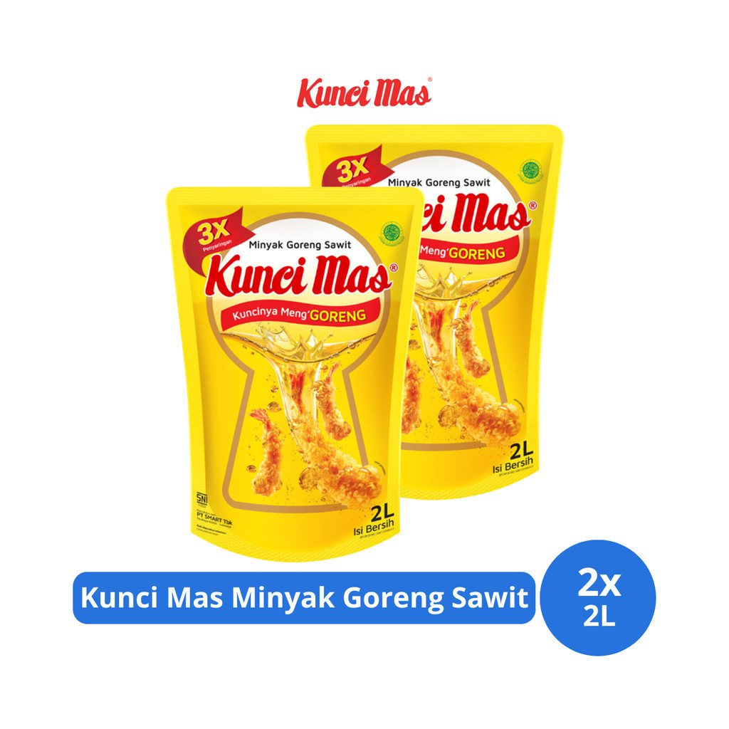 

Kunci Mas Minyak Goreng Sawit Pouch 2L x 2 pcs