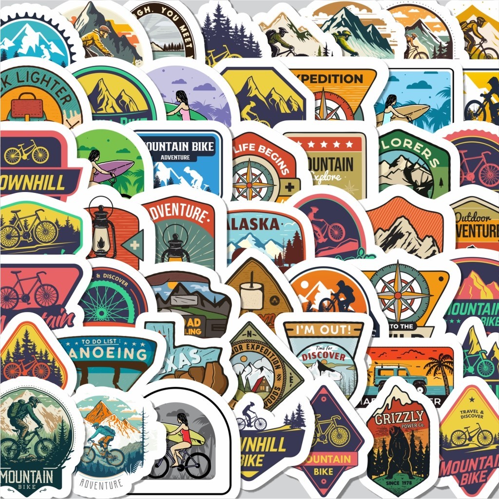 

Stiker Cutting Pack Stiker Sepeda Gunung Outdoor Isi 100Pcs Series Aesthetic Lucu Keren Untuk Koper Bahan Vynil