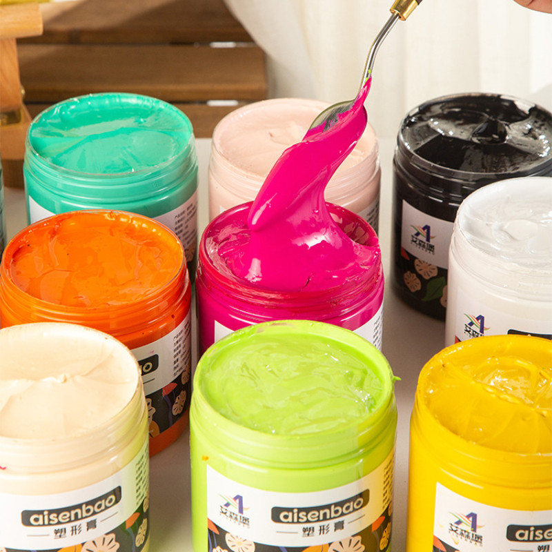 

Color Shaping Paste 650G Acrylic Oil Painting Base Resin Non-toxic Art Texture Painting Canvas Wall Wood Board DIY Pigment