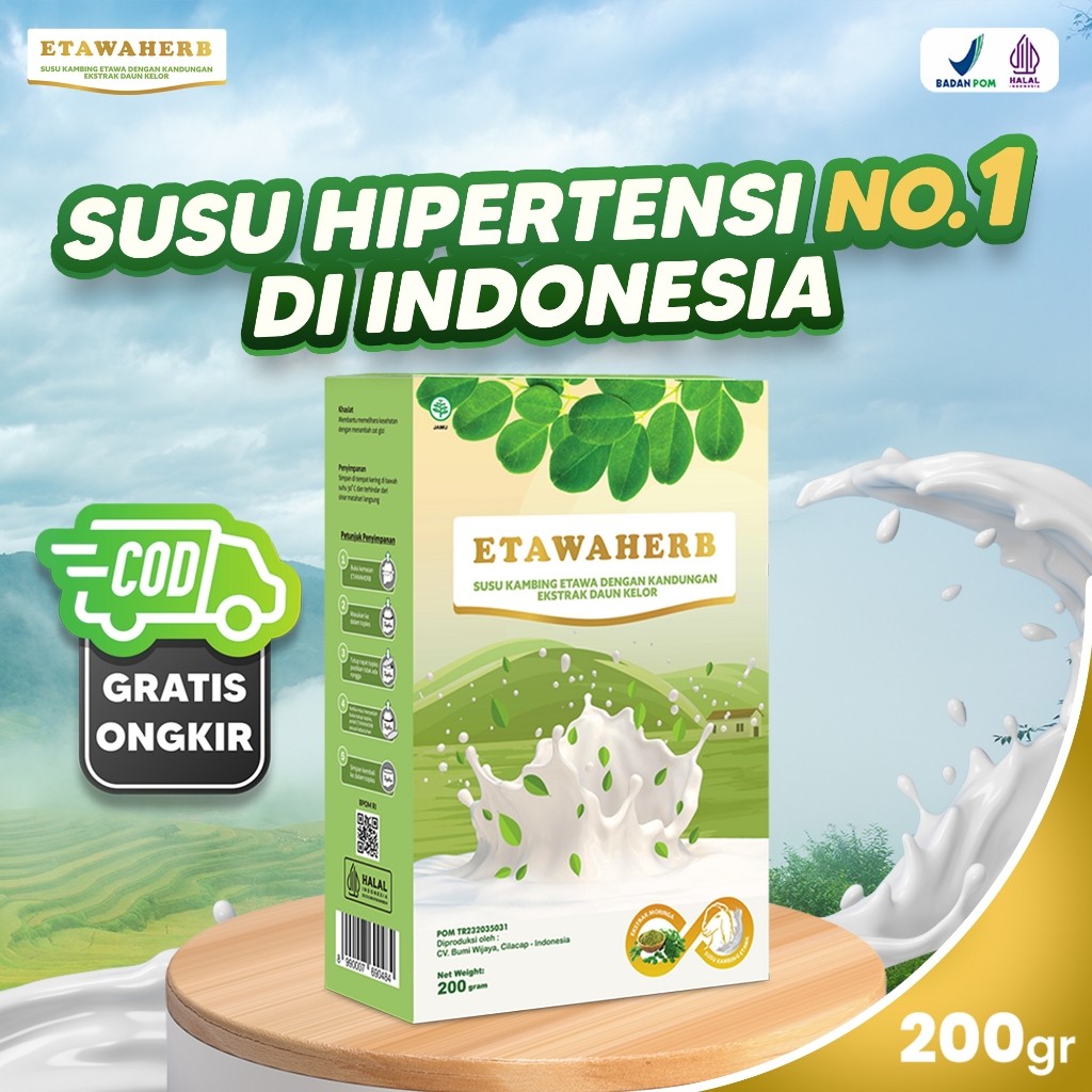 

Etawaherb Susu Kambing - Mencegah Hipertensi Darah Tinggi 200gr