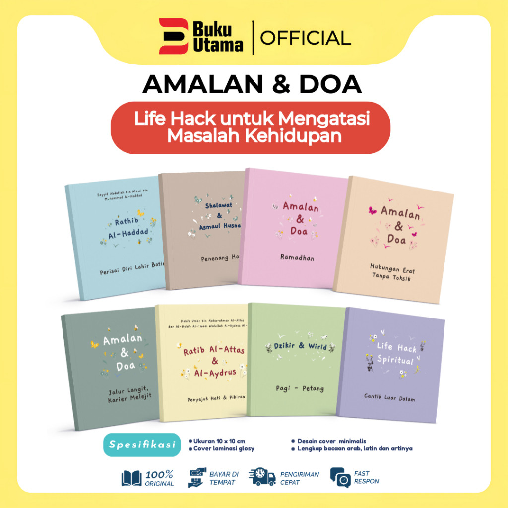 (PROMO BULAN INI) Viral Buku Amalan dan Doa - Rathib Al Haddad, Rathib Al Attas & Al Aydrus, Dzikir 