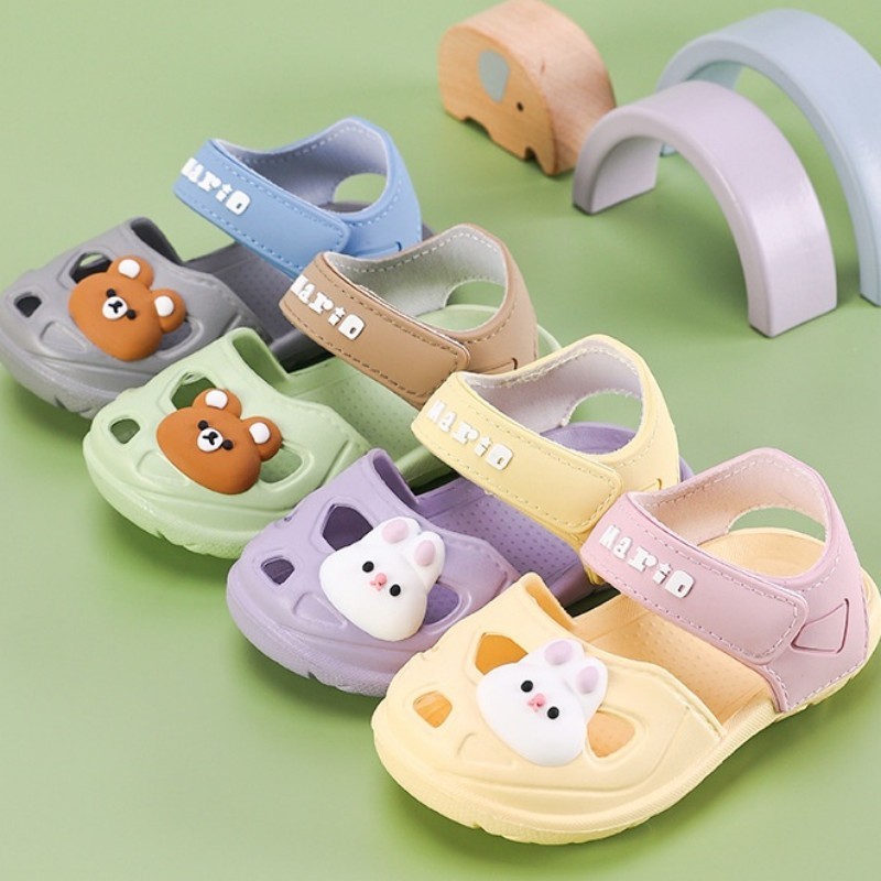 ARUMBINA Cheerful Mario sepatu sandal lucu anak  import sandal Kartun  beruang Kelinci anak perempua