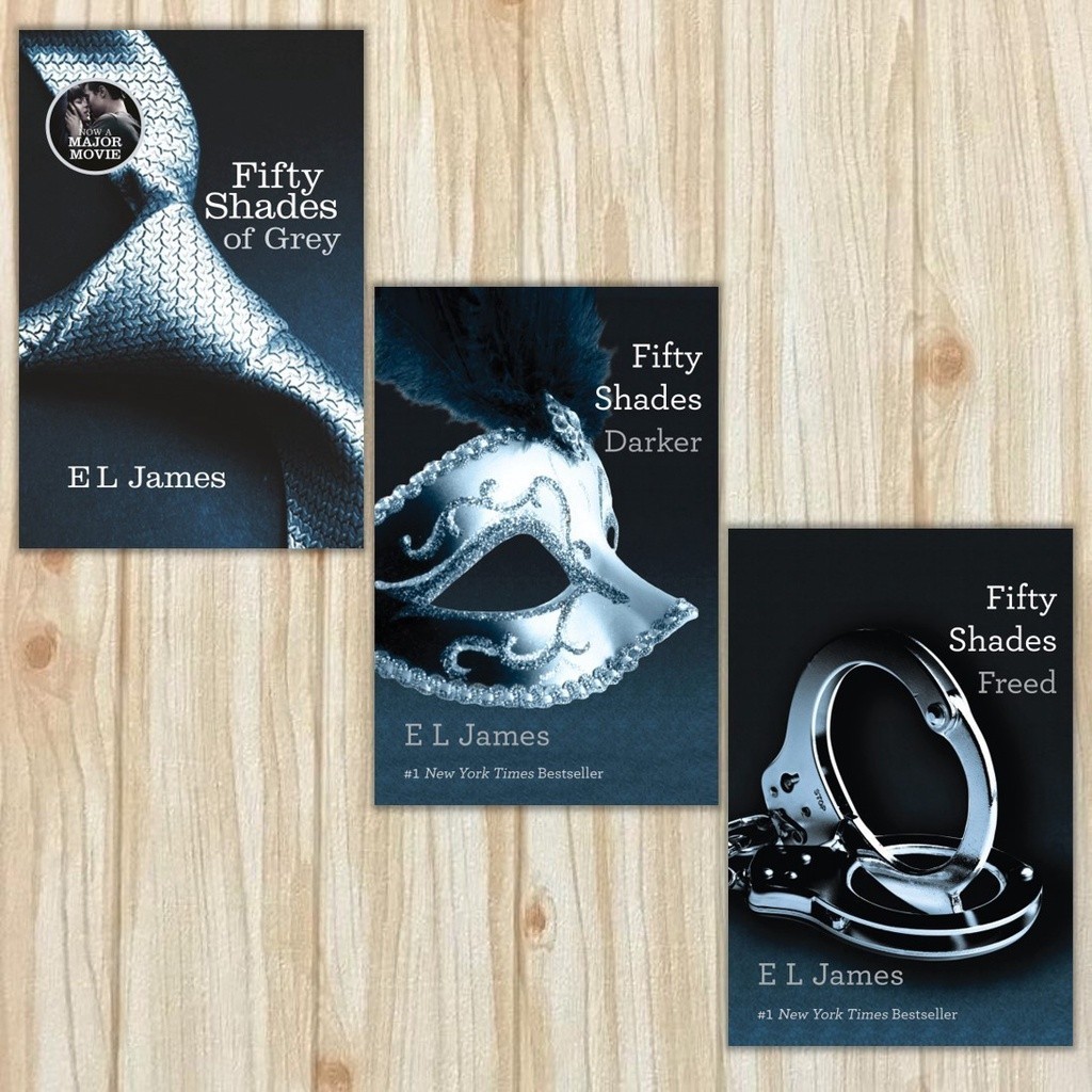 Fifty Shades Of Grey, Darker, Freed - E L James (English) - bagus.bookstore