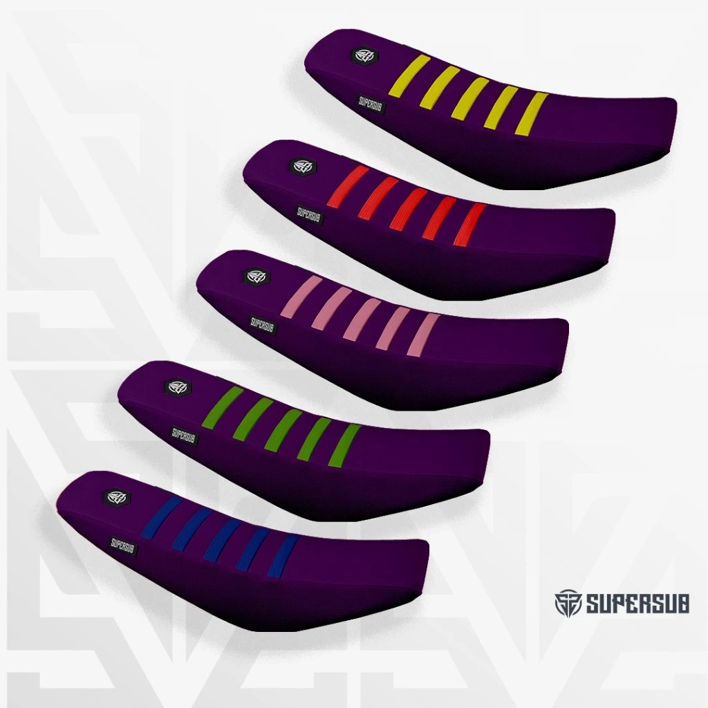 Variasi Kulit Jok Supersub Classic Series Ungu Sarung Jok CRF KLX WR 155 Dtracker KTM Viar Diablo Ka