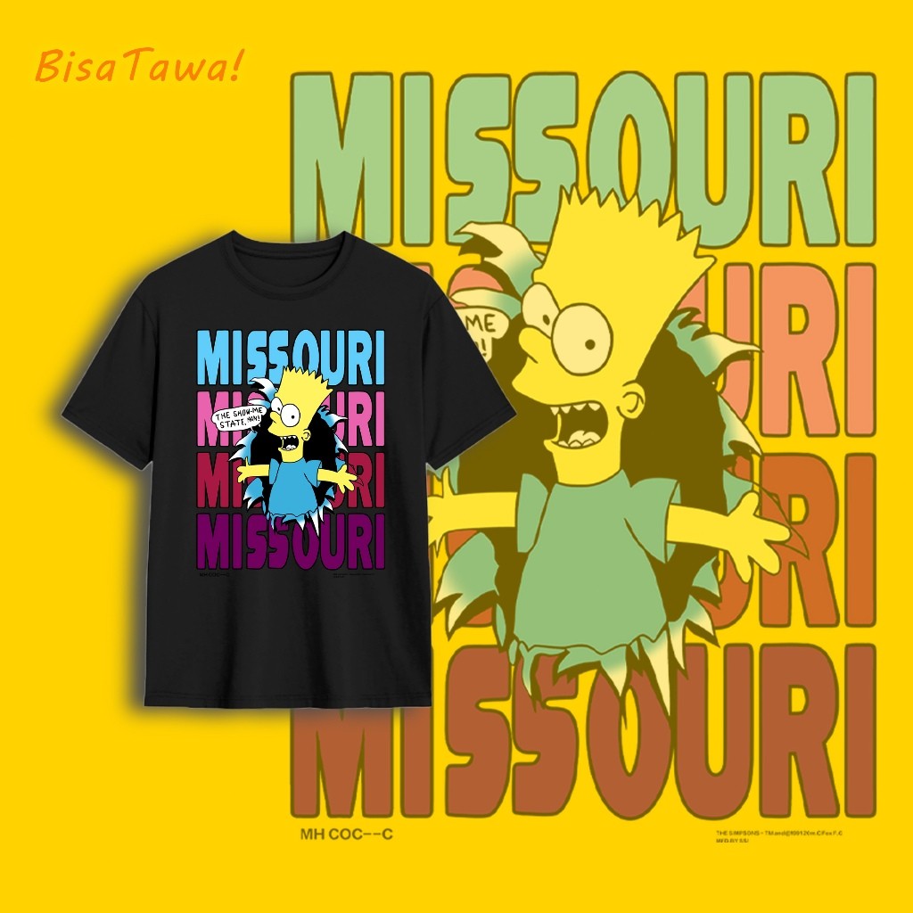 Cartoon Simpson cotton short T-shirt printed round neck young men and women with the same models