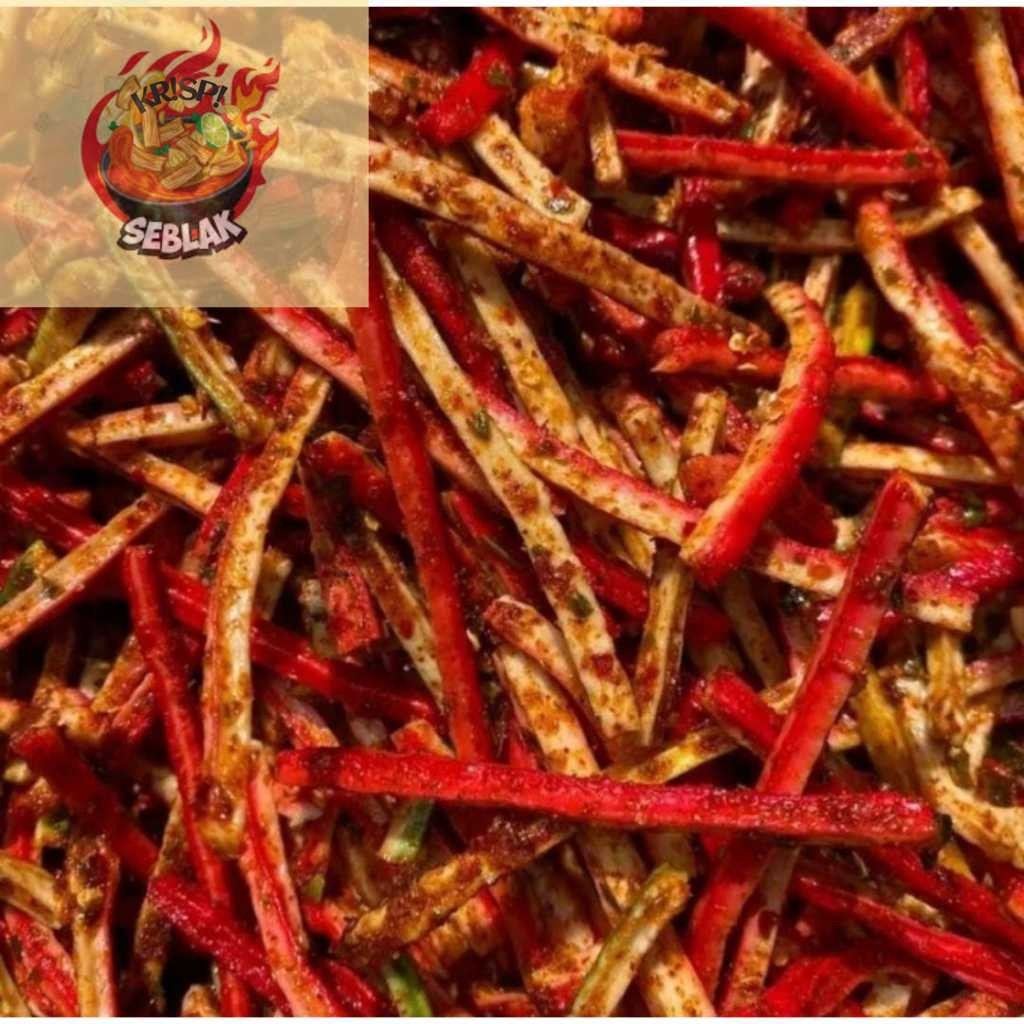 

Seblak krispi seblak beton/kerupuk beton/seblak as beton/jaat beton bantet renyah viral pedas daun jeruk bumbu melimpah