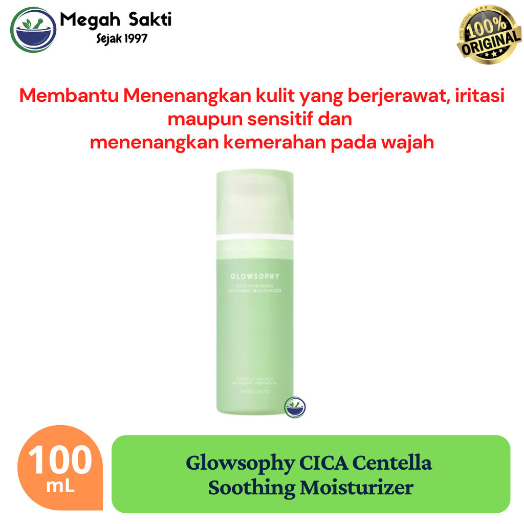 MGS - Glowsophy CICA Centella Soothing Moisturizer Calming Redness Panthenol Mugwort Gel Day and Nig