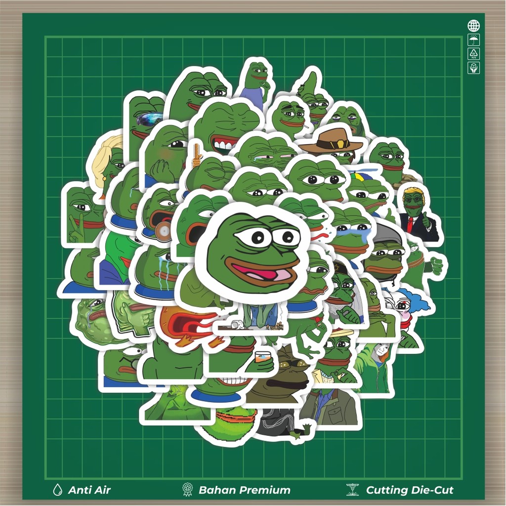 

HOT 50 PCS STIKER Stiker Kartun Katak Sedih Dekorasi Lucu Kreatif untuk Notebook, Skateboard, HP