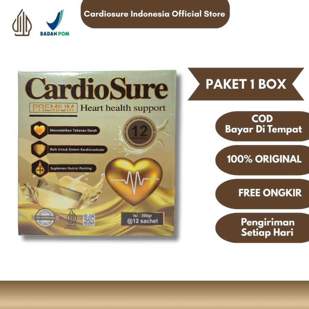 

CARDIOSURE OFFICIAL STORE / SUSU CARDIOSURE ORIGINAL UNTUK KOLESTEROL / SUSU CARDIOSURE ORIGINAL