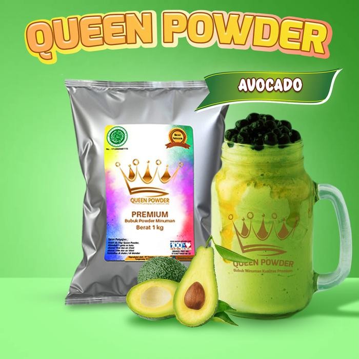 

Bubuk Minuman Queen Powder Premium Rasa Avocado 1Kg