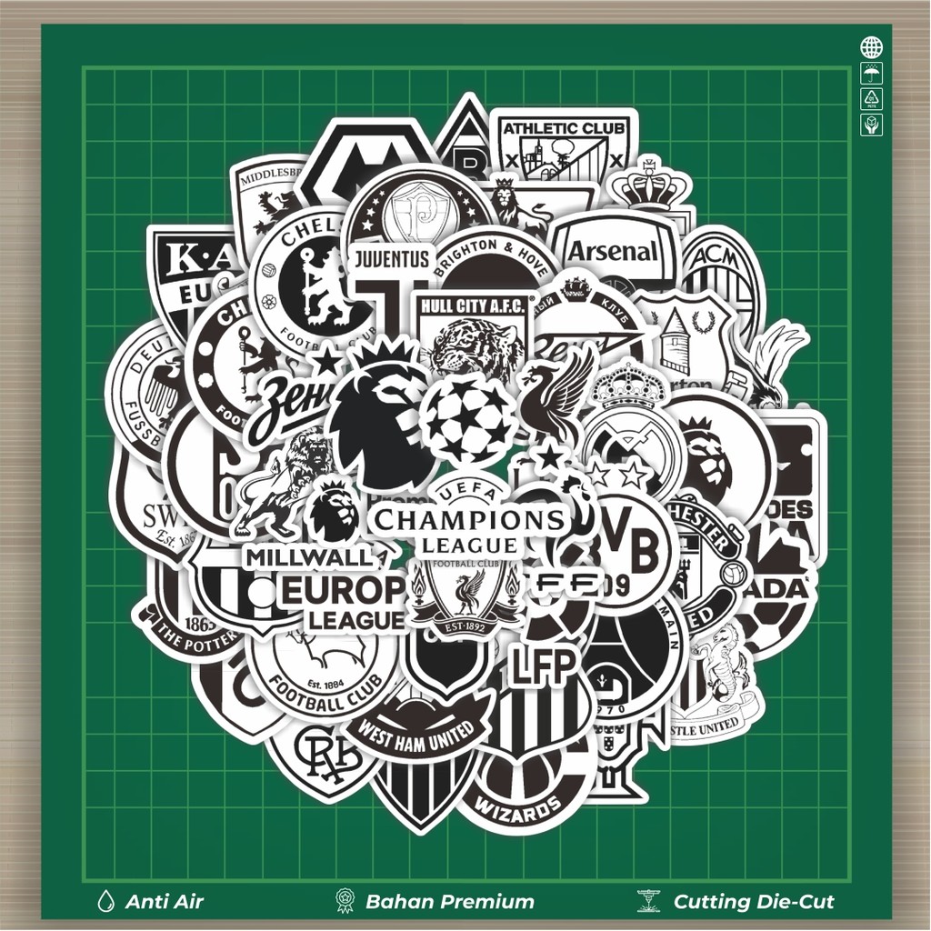 

HOT 50 PCS STIKER Stiker Aesthetic Black And White Brand Distro Versi 2 Stiker Fashion Cars Decal Dingin Kartu Album Custom Vinyl Anti Air- Sticker Aesthetic Buku Journal Koper Casing HP Tablet Laptop Helm Motor Botol Minum