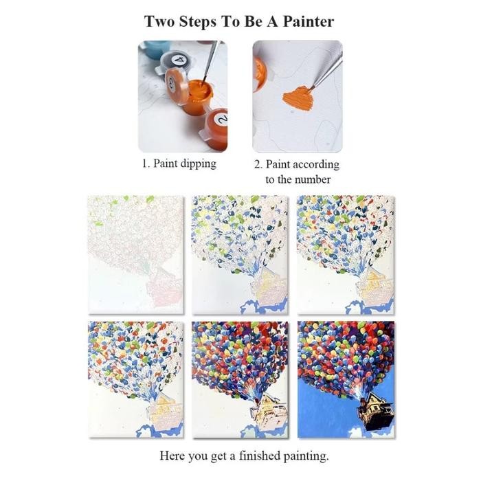 

DIY Canvas Paintings for Sale Paint by Numbers Adult Handmade Painting Wall Art - OTG611