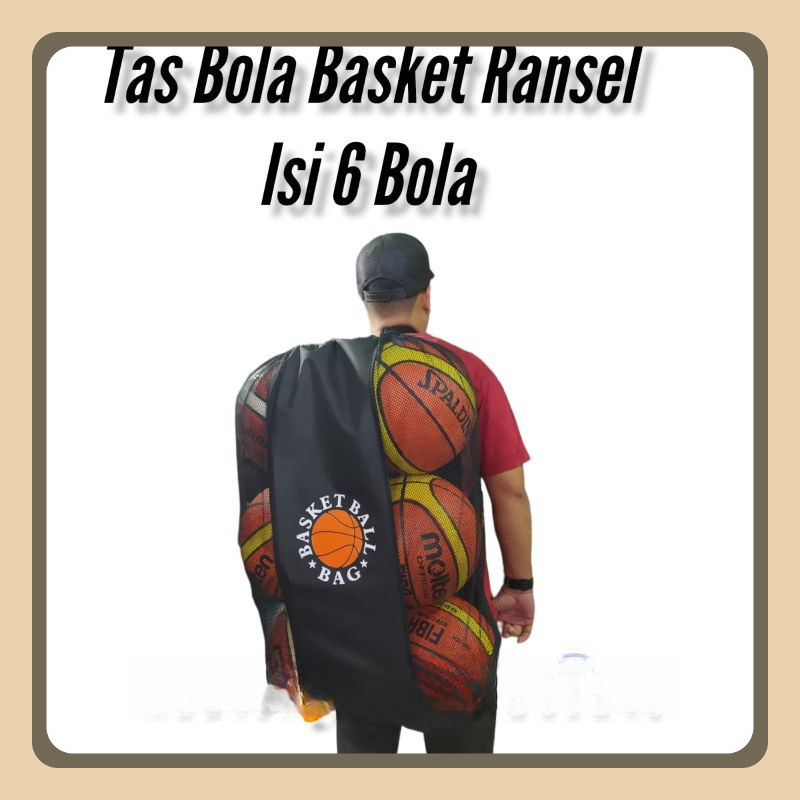 TAS BOLA BASKET ISI 6 BOLA