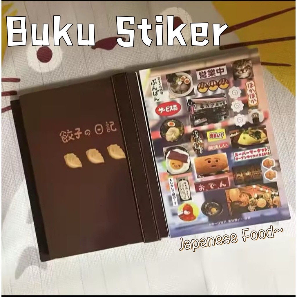 

1 Buku StikerJapanese Retro Food Buku Harian Pangsit Buku Pegangan Dekorasi Bahan Pemotongan Film Ilustrasi Bernilai Tinggi series Juminocore Stiker Deco Kartun Vintage Dekorasi Jurnal, Case HP DLL