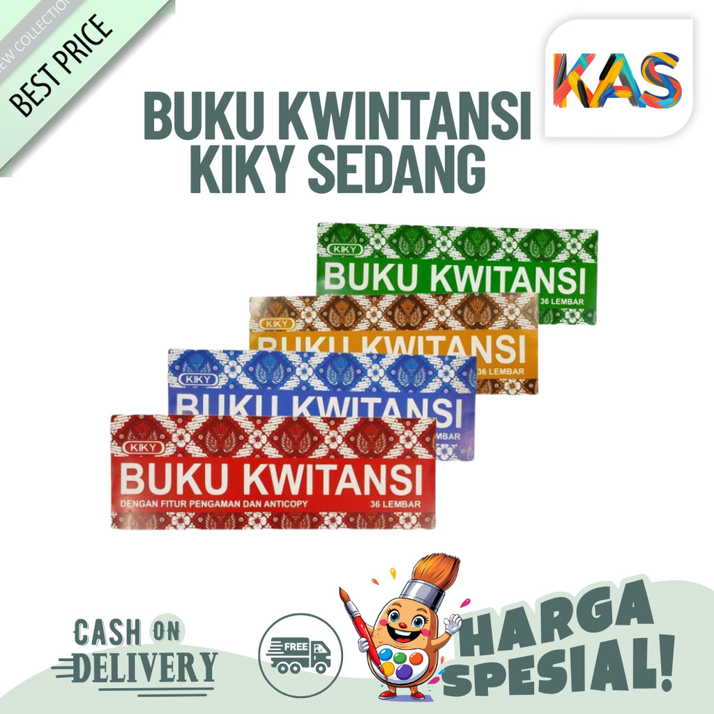 

Buku Kwintansi Kiky Sedang / Besar 50 Lembarr