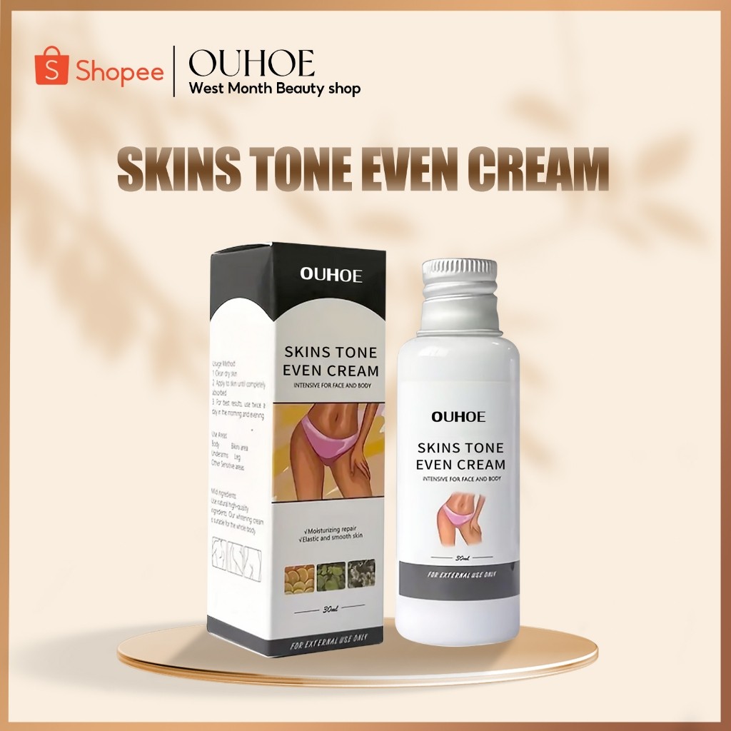 OUHOE Cream Pemutih Ketiak 30ml Pemutih Pemutih Whitening Cream Selangkangan Krim Pemutih Ketiak Dan