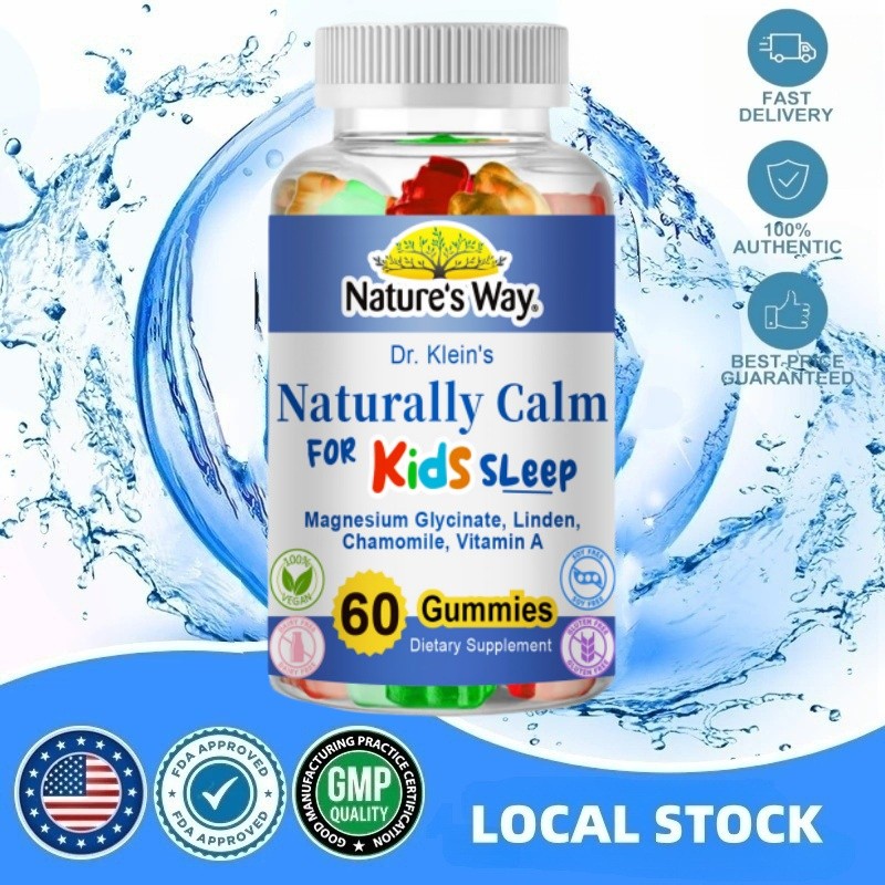 Nature’s Way 60 pcs Kids Marine Algae Calcium Gummies Kalsium, D3 K2, Magnesium Zinc Tulang, Dukunga