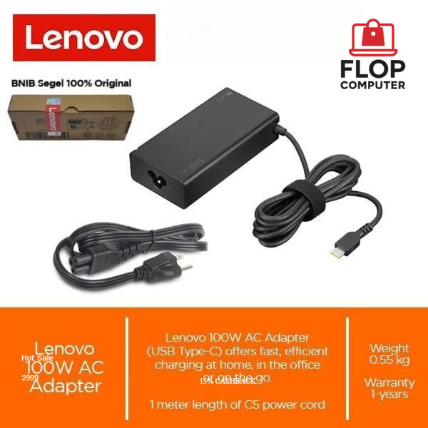 Lenovo 100W AC Adapter USB Type C