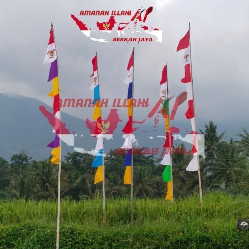 DISKON umbul umbul merah putih bendera indonesia
