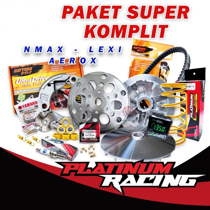 PAKET KIRIAN CVT FULL KOMPLIT NMAX 155 - UPGRADE CVT  AEROX RACING ORI - NMAX 2015 - 2019 BY PLATINU
