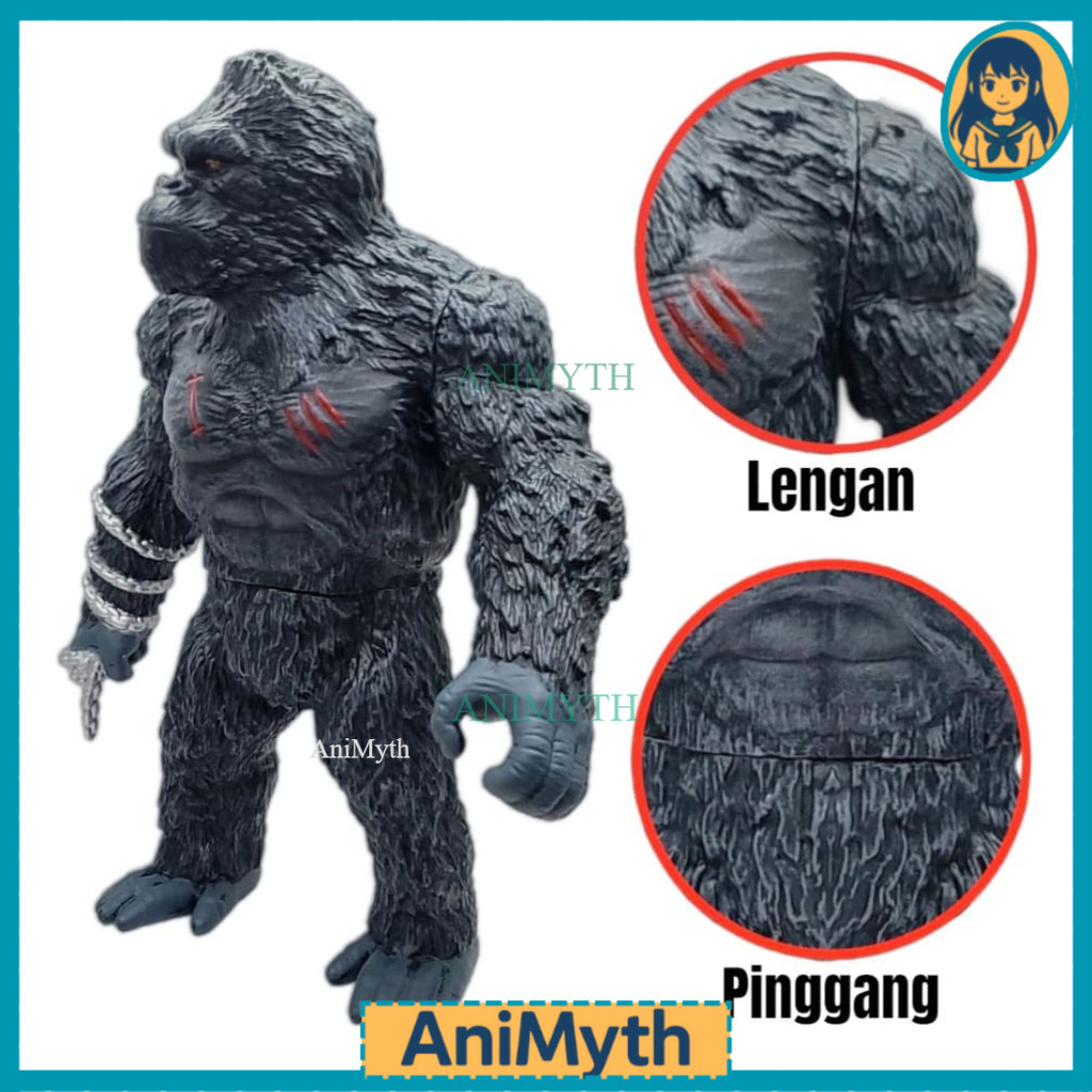 Action Figure King Kong Skull Island KingKong Gorila Mainan King kong Jumbo