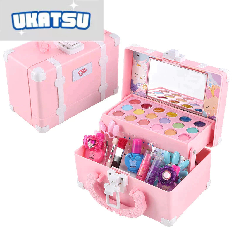 Mainan Kosmetik Kecantikan Anak 32Pcs Anak Makeup Set | Mainan Set Kosmetik | Mainan Set Kosmetik Lu