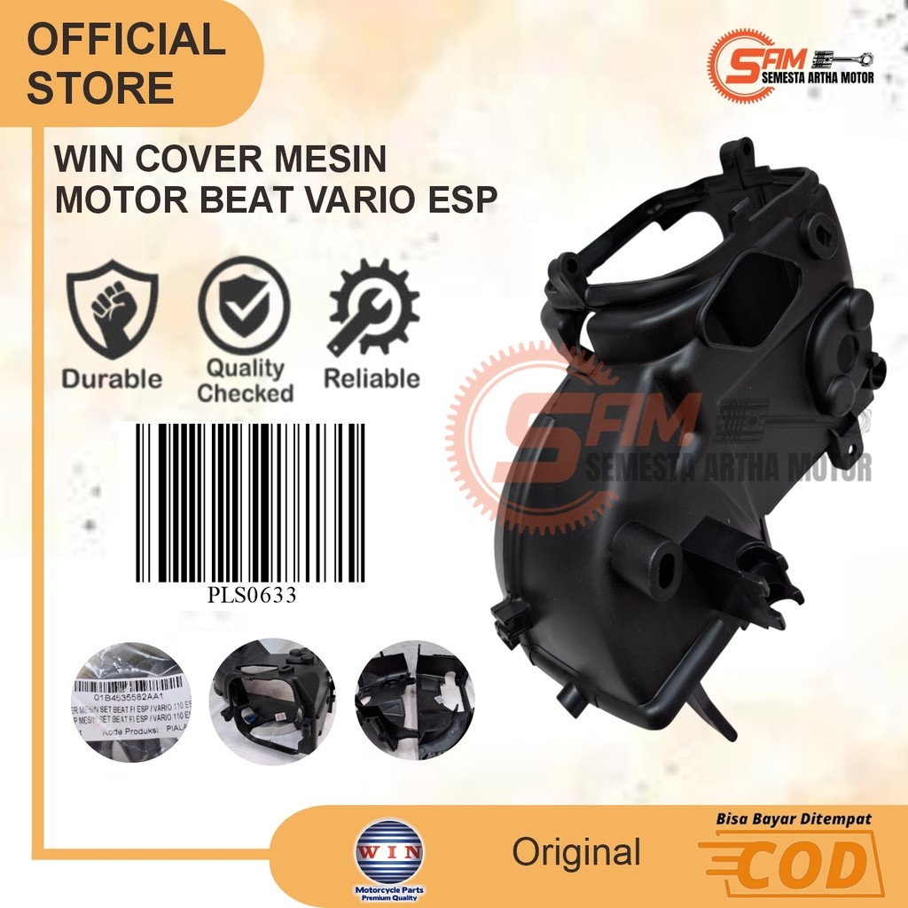 

WIN Cover Mesin Honda Beat EsP PoP 2016 Vario 110 LED Tutup Set Atas Bawah Motor Matic