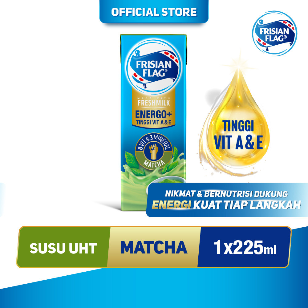

Frisian Flag ENERGO+ Susu UHT Matcha 225ML