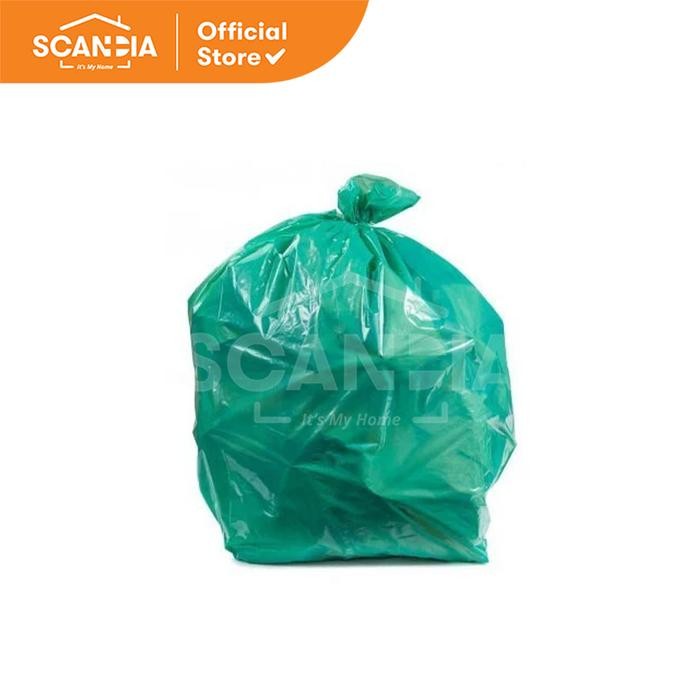 SCANDIA GARDEN BAGS Trash Bag Kantong Sampah Tebal 90L 10PK GREEN - BC0404