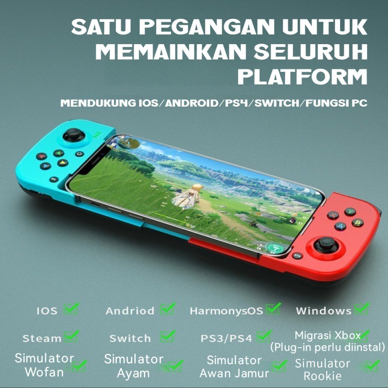 Wireless Bluetooth Game Joystick Ultra-thin Android iOS Original D3 PC Mobile Gamepad for Mobile