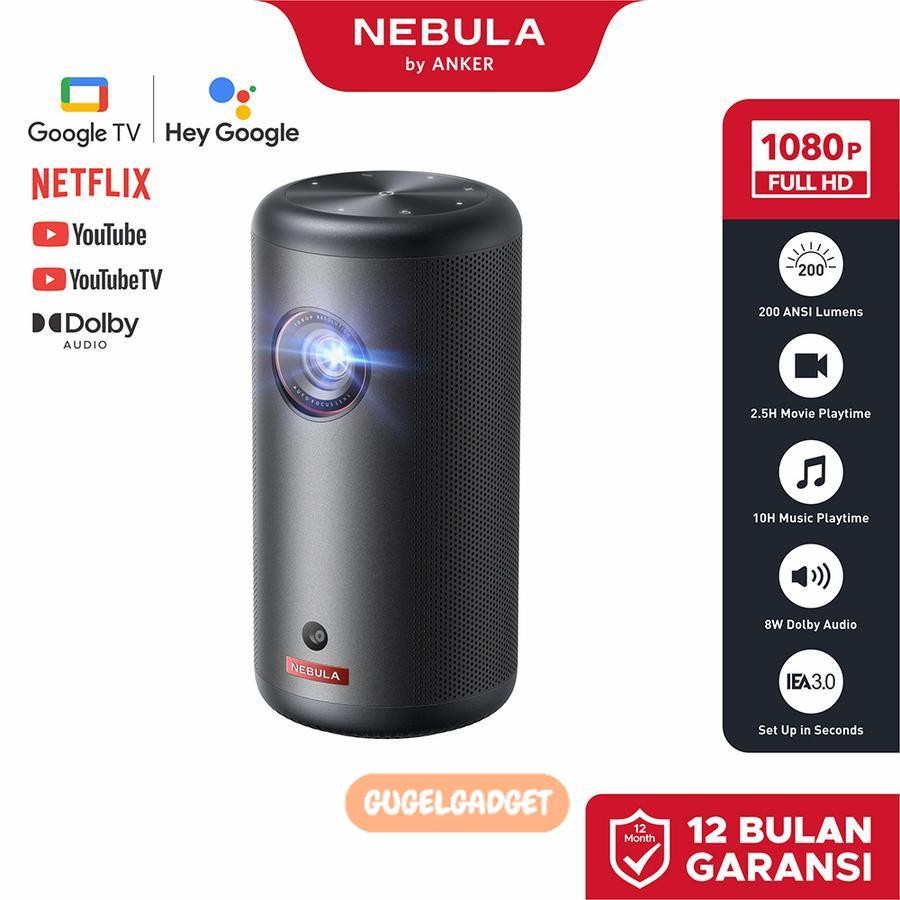 Anker Nebula Capsule 3 GTV Projector 1080P Smart Mini Projector - D2425