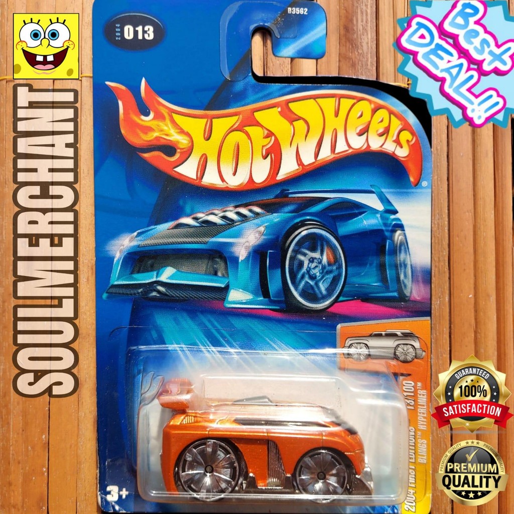 Hot Wheels Blings Hyperliner Orange First Edition Mobil Van
