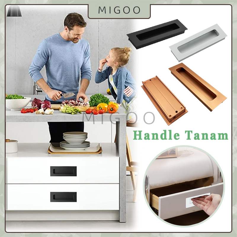 Recessed Handle / Tanam Gagang Lemari Flush Modern