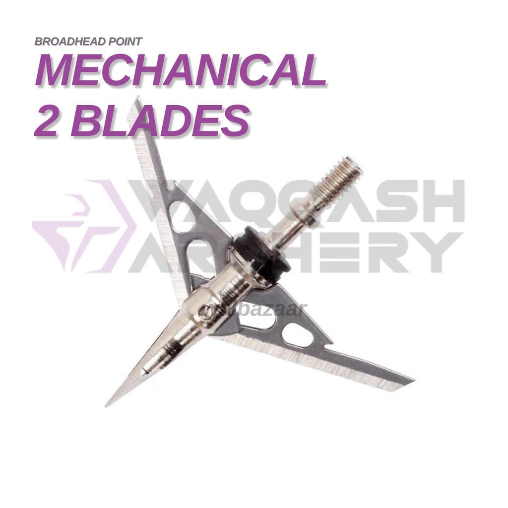 OEM 2 MECHA BLADES BROADHEAD Hunting Point anak Panah untuk Berburu