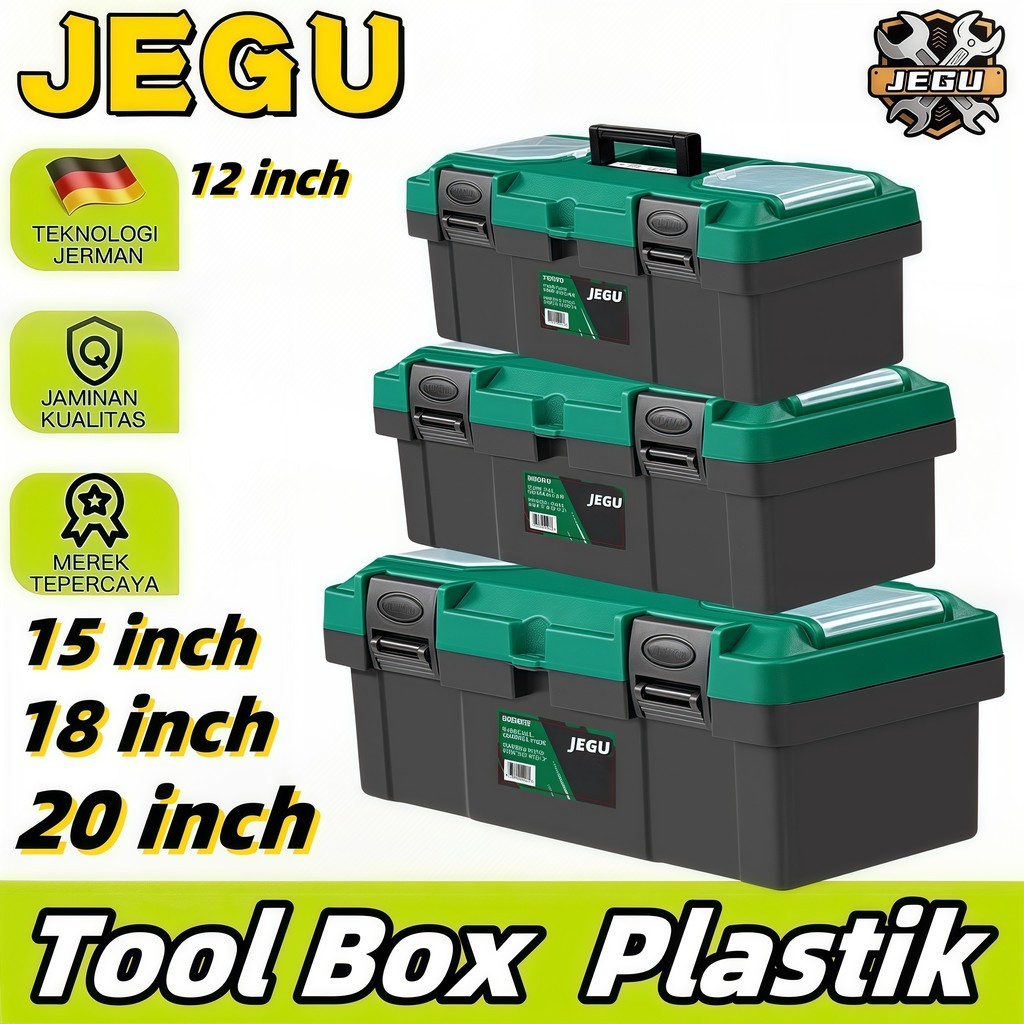 Diskon 15%Tool Box 12-20'' Besi Baja Kotak Perkakas Besar 20inch Material Stainless Steel Tool Box