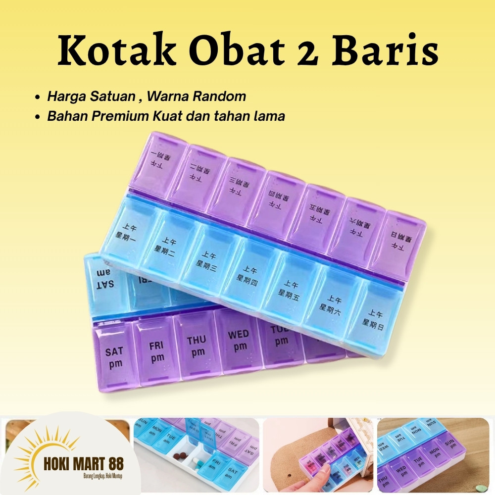 Kotak Obat / Tempat Obat / Tempat Obat Harian / Kotak Obat Harian / Medicine Box / Kotak Obat 7 Hari