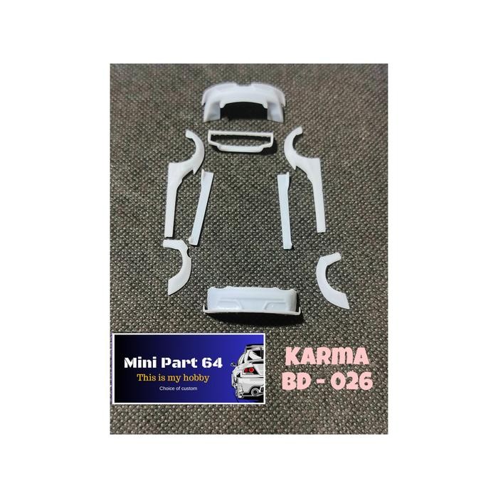 Diorama Diecast Body kit Karma BD026 Miniatur Skala 64