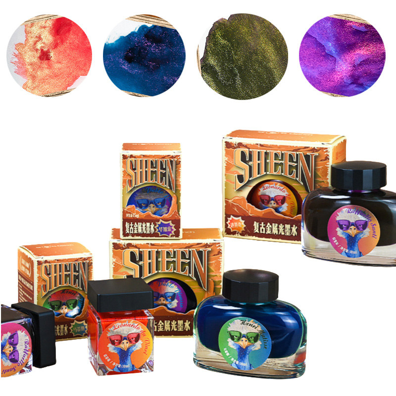 

15ml/30ml Color Ink Sheen Pigment Type Waterproof Sun-resistant Not Faded for Dipping Pens Painting Handwriting Practice