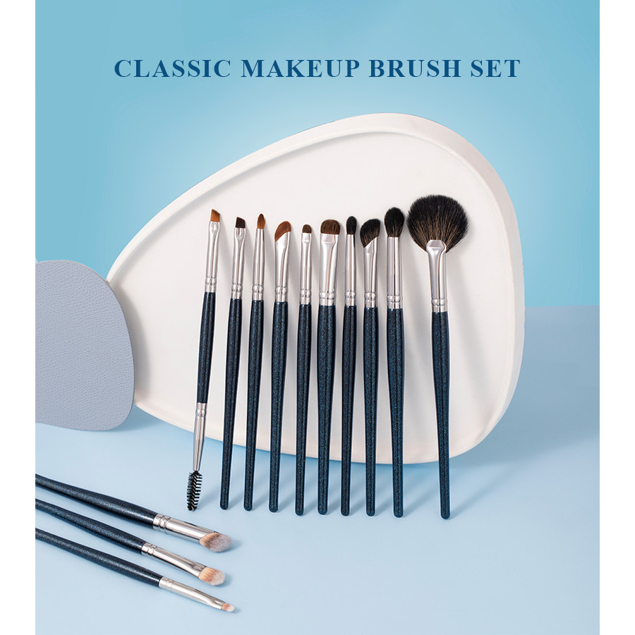 OVW 2PCS Brush Set Eyeshadow Highlight Blending Brush Detail Eyeliner Makeup Brush Set