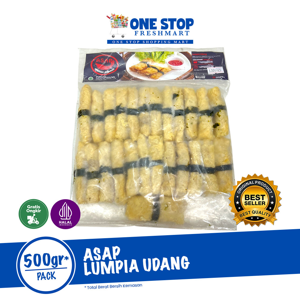 

ASAP LUMPIA UDANG 500GR / ASAP LUMPIA UDANG 500GR