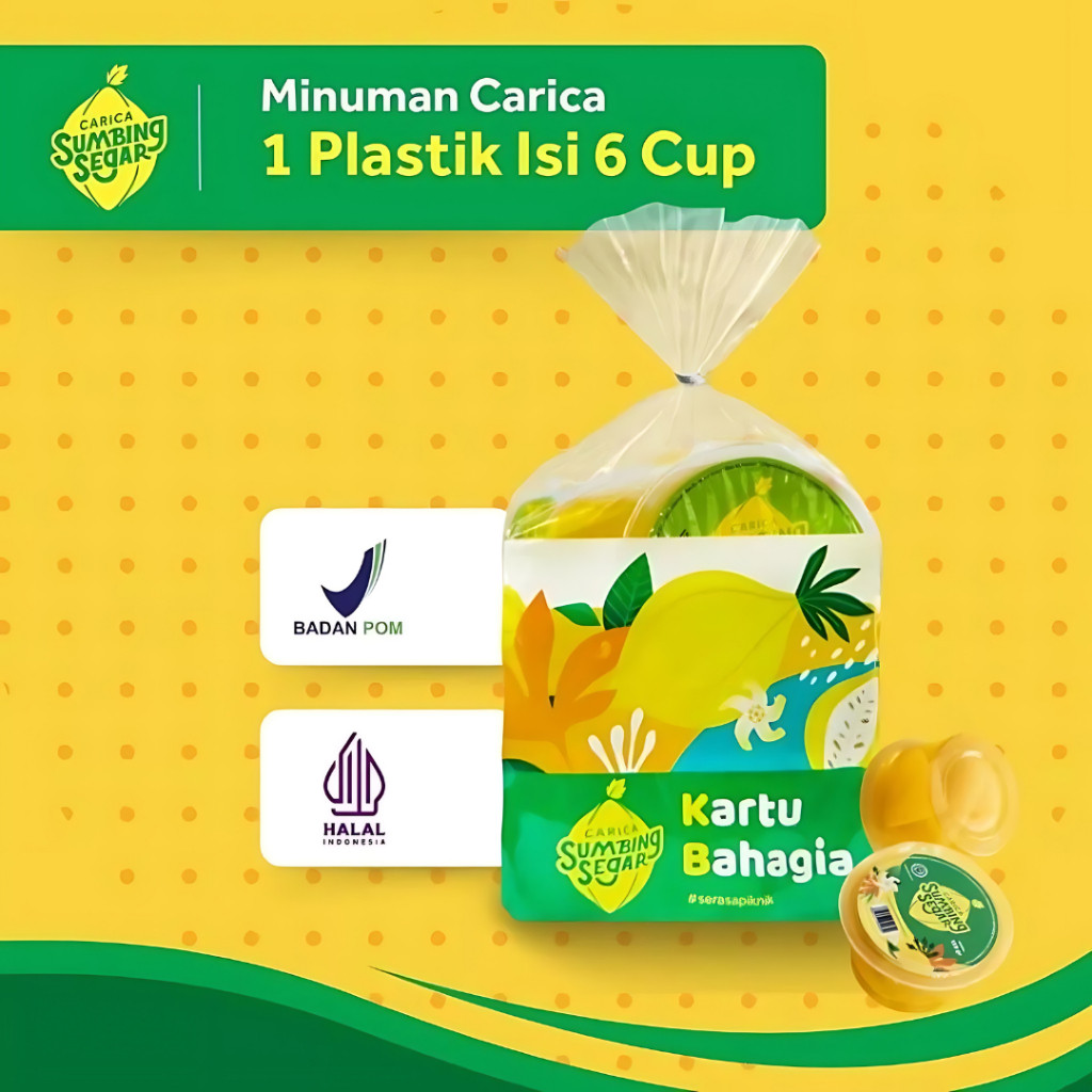 

Carica Sumbing Segar Minuman Manisan Buah Pepaya Asli Khas Dieng Isi 6 Gift