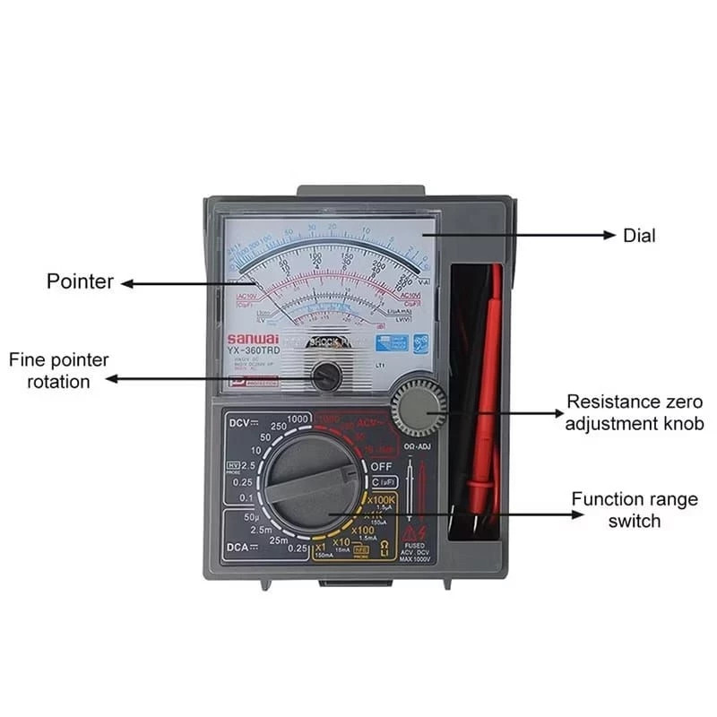 FAREVOR SAMWA Avometer Multitester Analog Alat Ukur Listrik Multi Tester