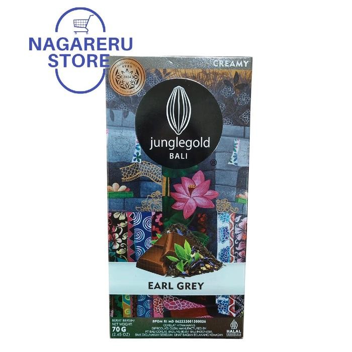 

Junglegold bali earl grey (cokelat hitam manis) 70gr