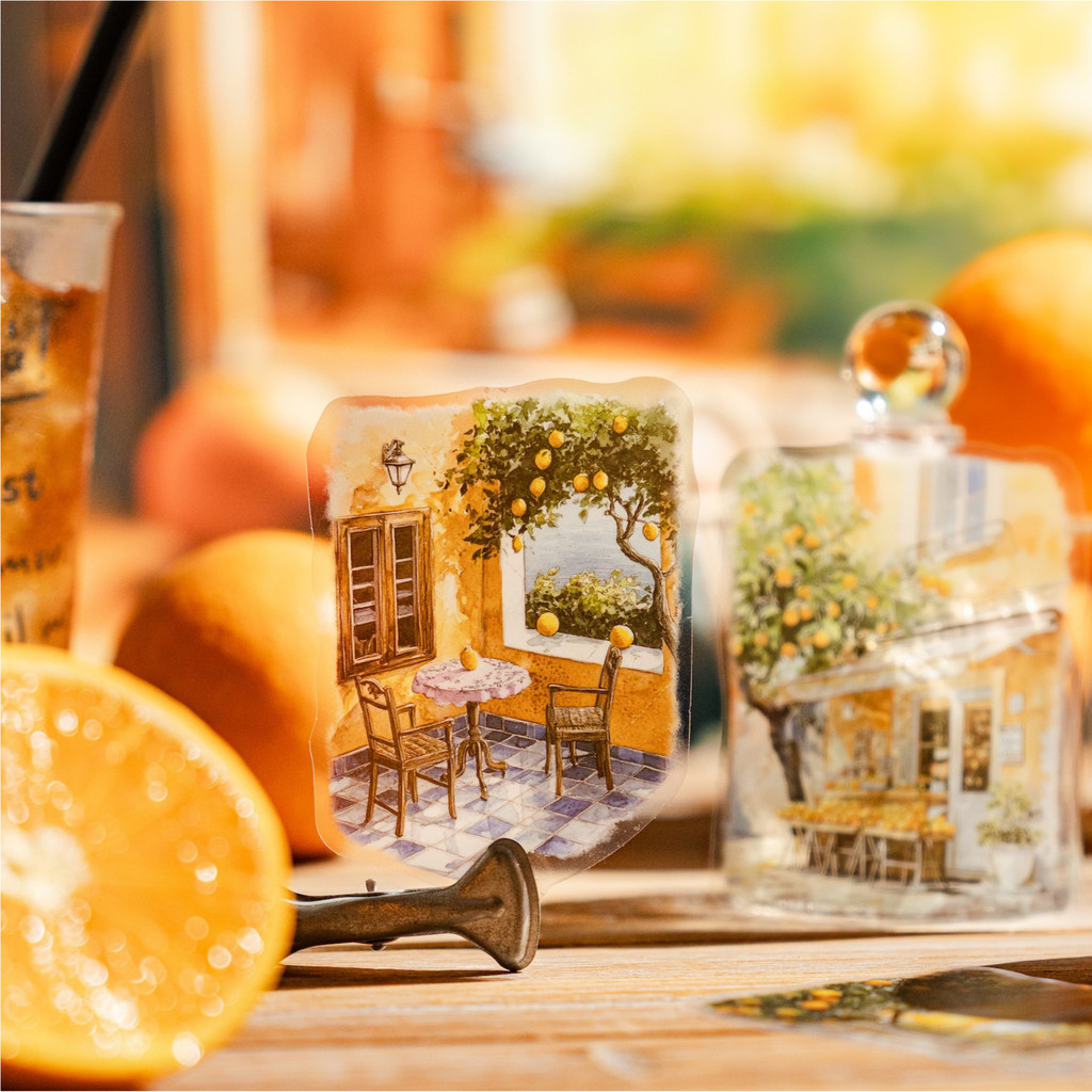 

15pcs/1lot Kawaii Scrapbook Stickers Street Walk Junk Journal Gold Planner Stationery Sticker Planner Decorative