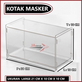 

Kotak Acyrlic Mahar Seserahan - Kotak Kosmetik / Masker / Make Up ( Small dan Large ) - Box Akrilik Bening Transparan Serbaguna Storage Box Multifungsi