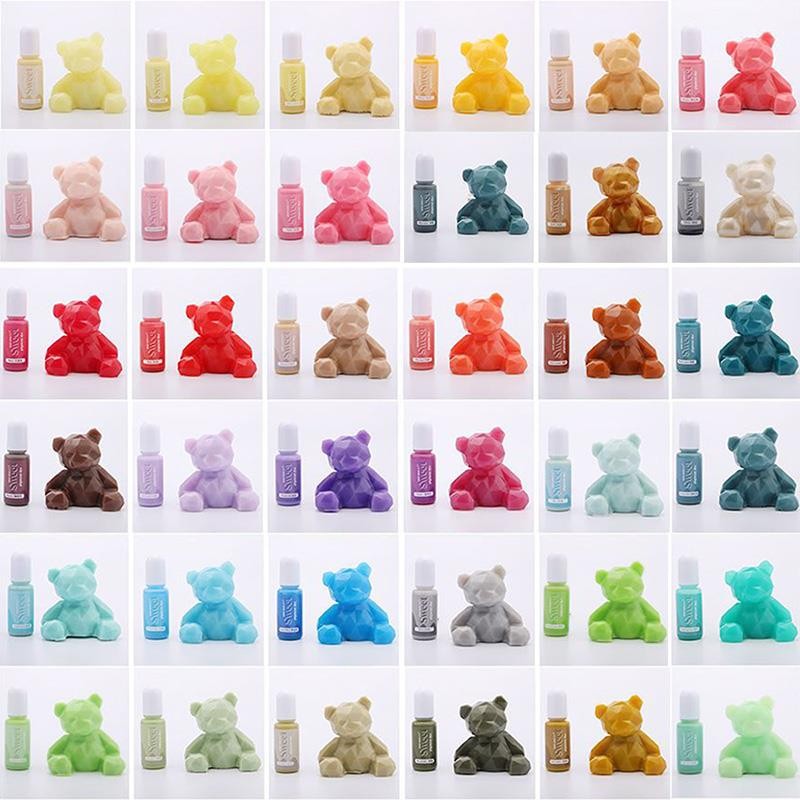 

40colors 10ml Candy Epoxy Resin Pigment DIY UV Resin Glue Colorant Epoxy Mold Color Pigment Jewelry Making Tools Oily Liquid Dye