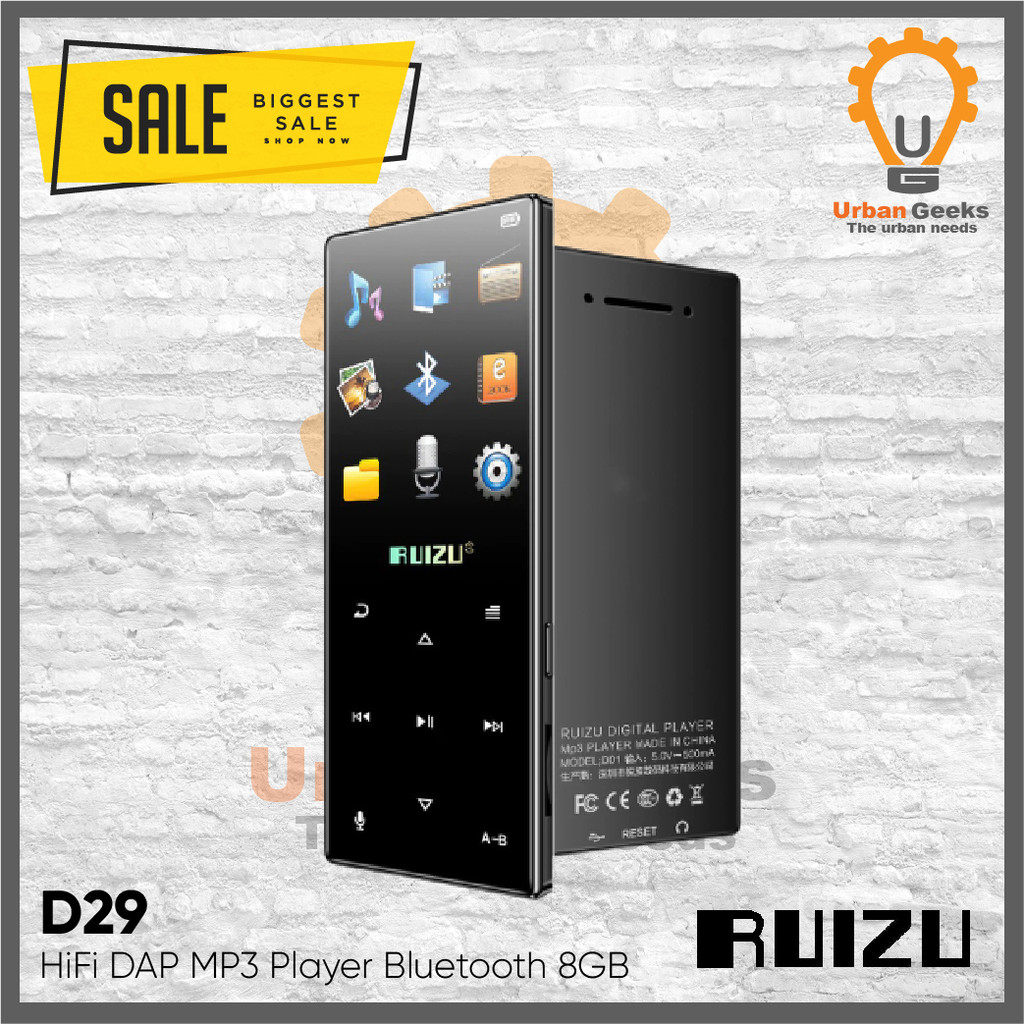Ruizu D29 Bluetooth Speaker DAP MP3 MP4 Player